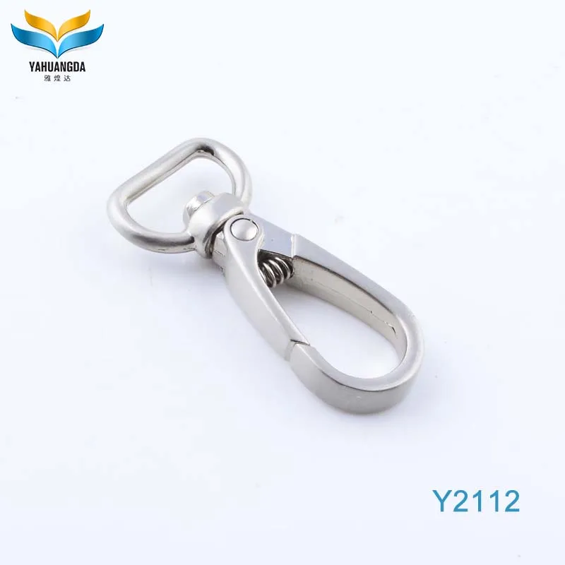 Fashion decoration zinc alloy handbag key chain handle swivel hooks