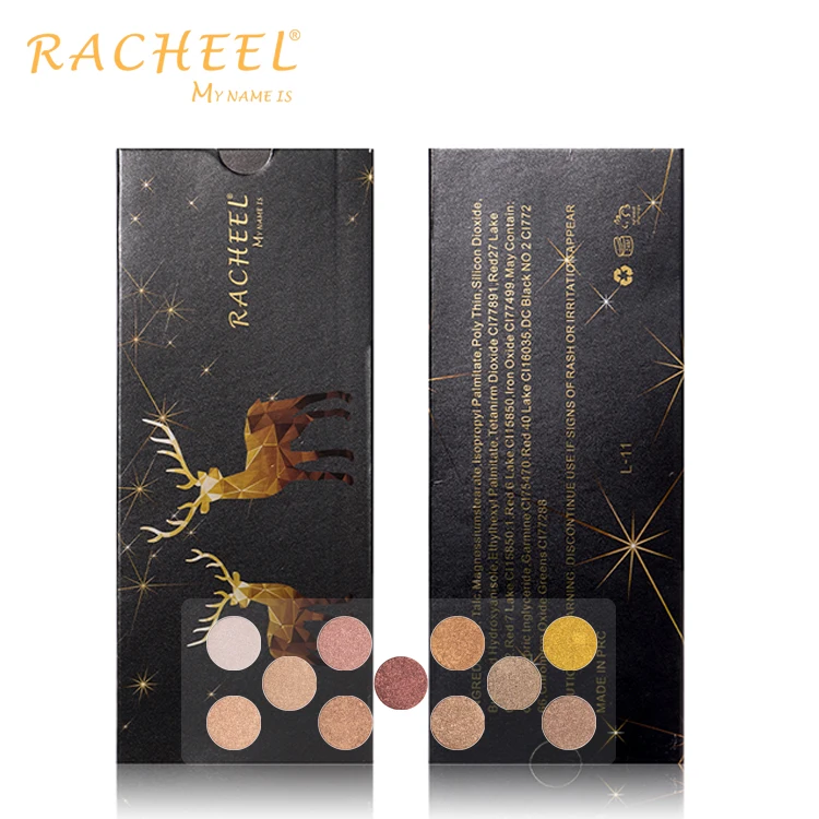 
RACHEEL Wholesales 11 color New soft eyeshadow mashed potato texture pearl wet eyeshadow plate, free sample and accept OEM order 
