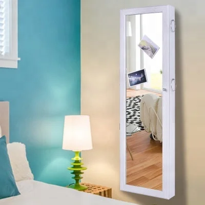 Christmas best gift wholesale revolving shaft cosmetics jewelry cabinets dressing lockers full length led body mirror cabinet