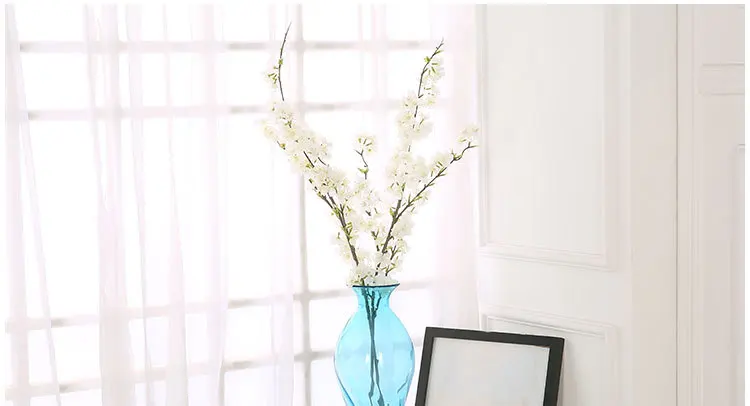 Shininglife Factory direct high quality real touch cherry blossom artificial flower garden wedding flower