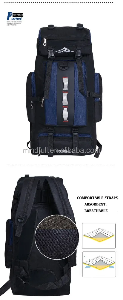 
OUTDOOR HIKING CAMPING CLIMBING 60 L WATERPROOF PROFESSION BACKPACK MOUNTAINEERING BAG 