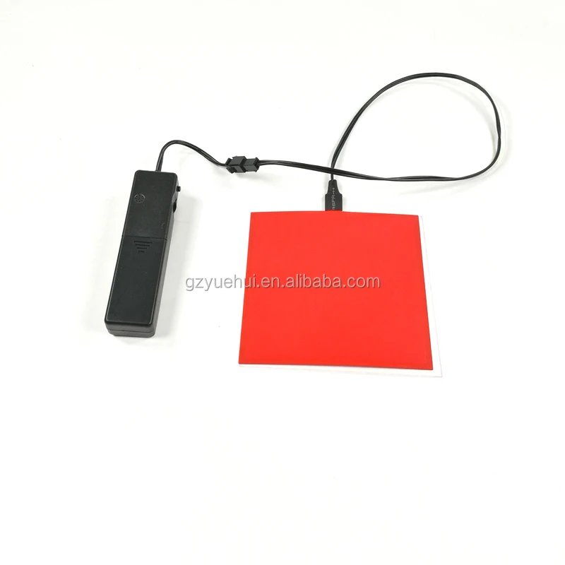 EL Advertisement Panel OEM Custom Size Electroluminescent Sheet with Sound Active Inverter Light Up Panel for Home Decoration