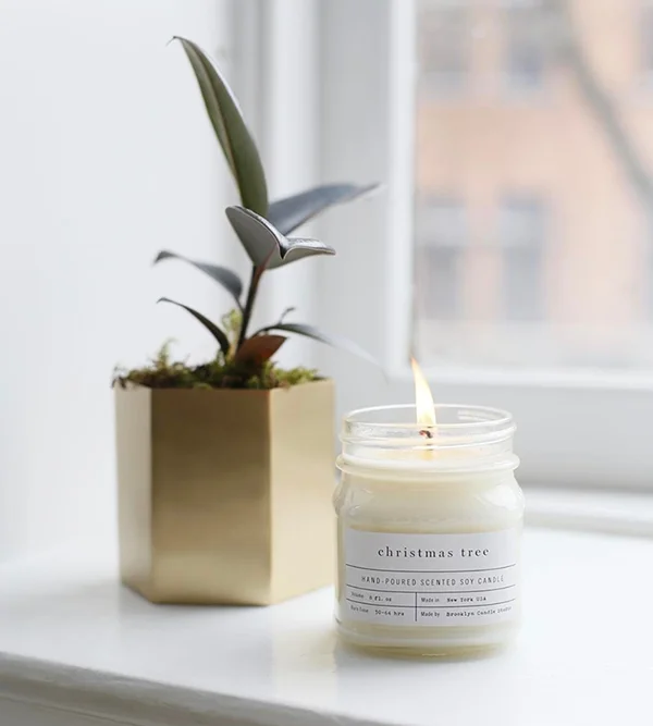 Custom Luxury Clear Glass Candle Set Private Label Smokeless Natural Aromatherapy Soy Wax Candle gift Set