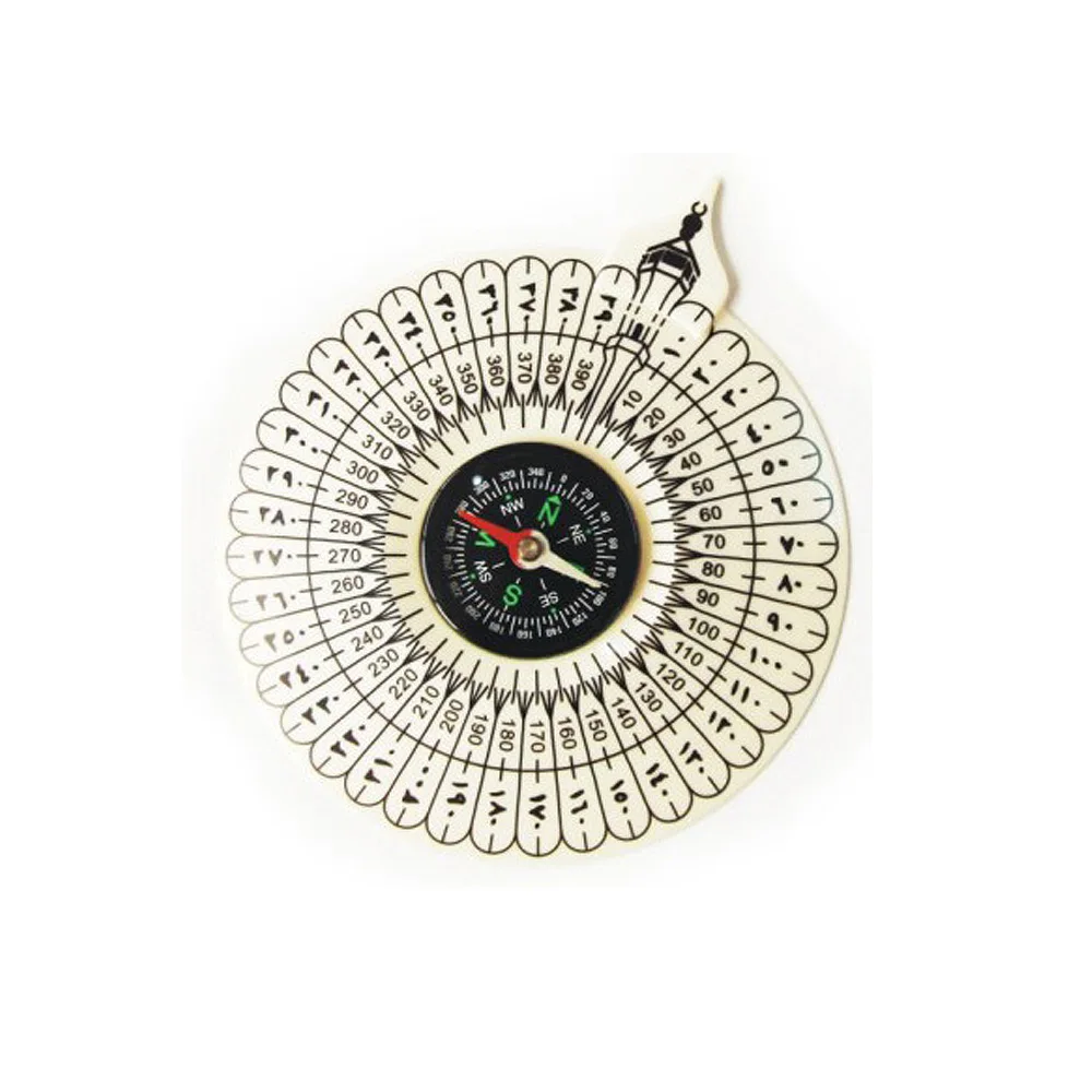 promotional high quality custom qibla direction compass with map