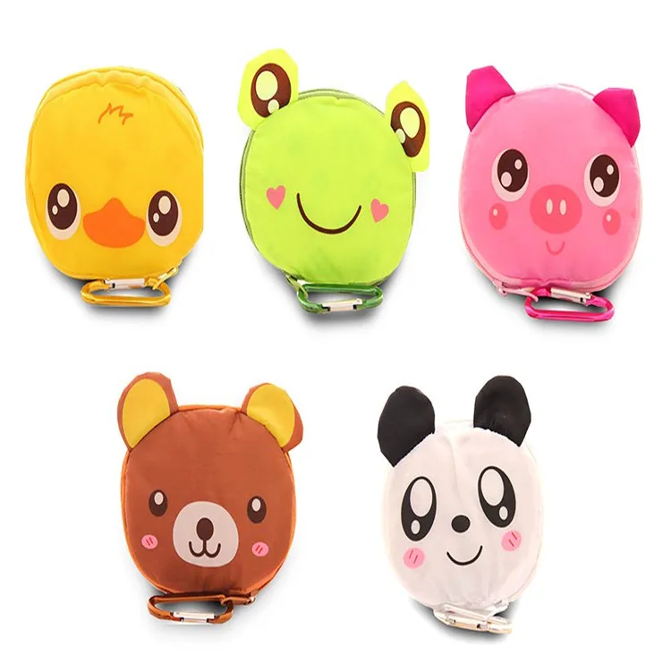 Animal Foldable Reusable Recycling Shopping Tote Bag Travel Totes Grocery Bags