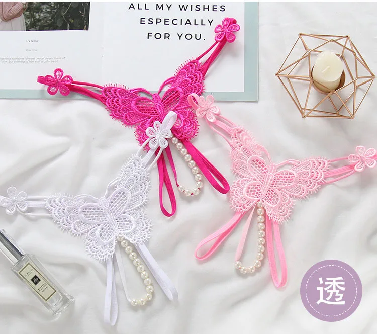 Embroidered Butterfly Beautiful Sexy Women G-String Underwear