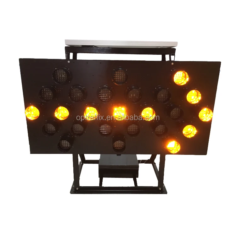 Mobile Warning Flashing Arrow Sign Safety Directional Arrow Panel Signs Truck Rigid Skid Mounted LED Arrow Boards