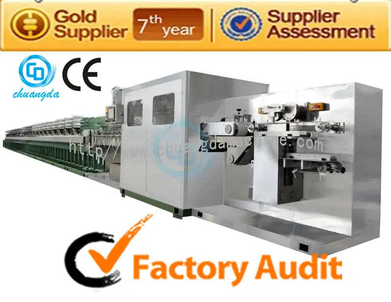 с и: cd-2000ii полный автоматический бумаги преобразования машины, влажные салфетки производственная линия