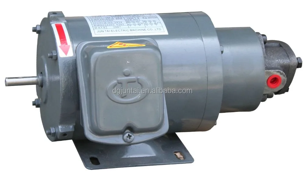 top lubricating electric motor with oil pump