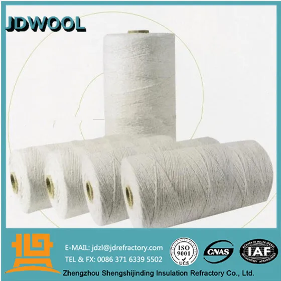 
JDWOOL high Heat oven insulation Textile Ceramic Fiber Yarn 