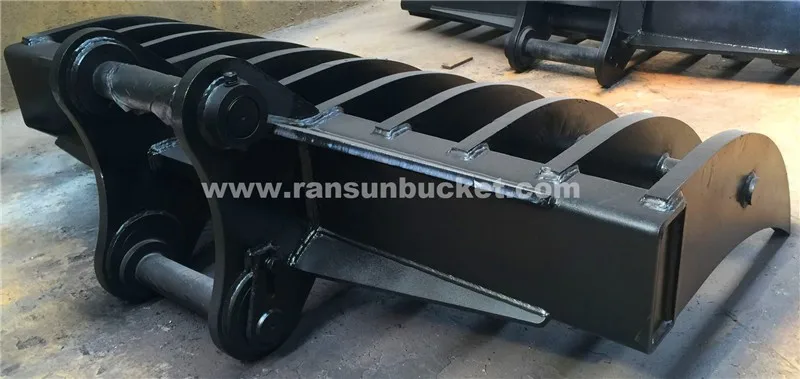 
Root rake for mini excavator 