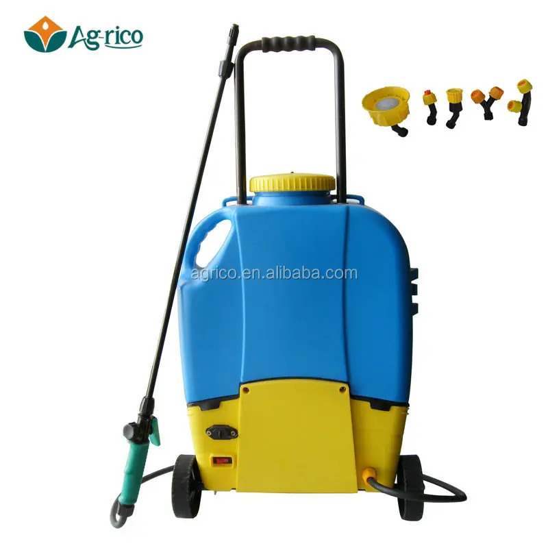 High Quality 16L battery agricultural sprayer Electric Trolley sprayer with wheels KB-16E-W