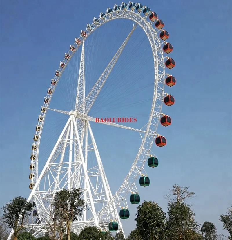 66m cheap kiddle luna park small hot sale big outdoor ferris wheel for sale
