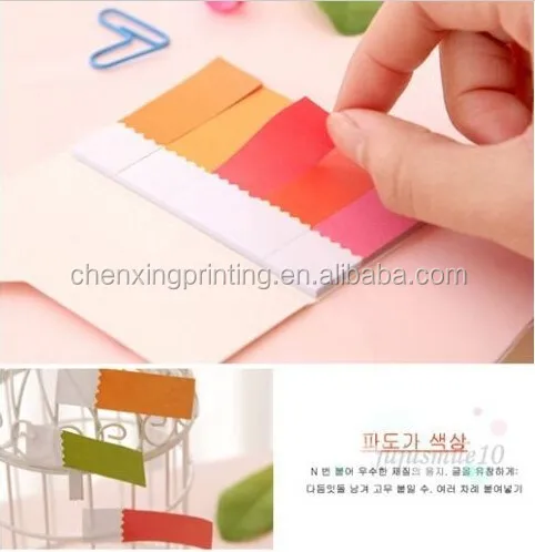 Printing Rainbow Mini Sticker Notepad Bookmark Marker Flags Index Tab Sticky Notes