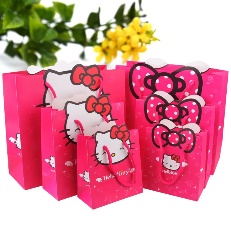 China Made Cute Cartoon Baby Birthday Gift Package Bag Wedding Candy Paper Tote Bag