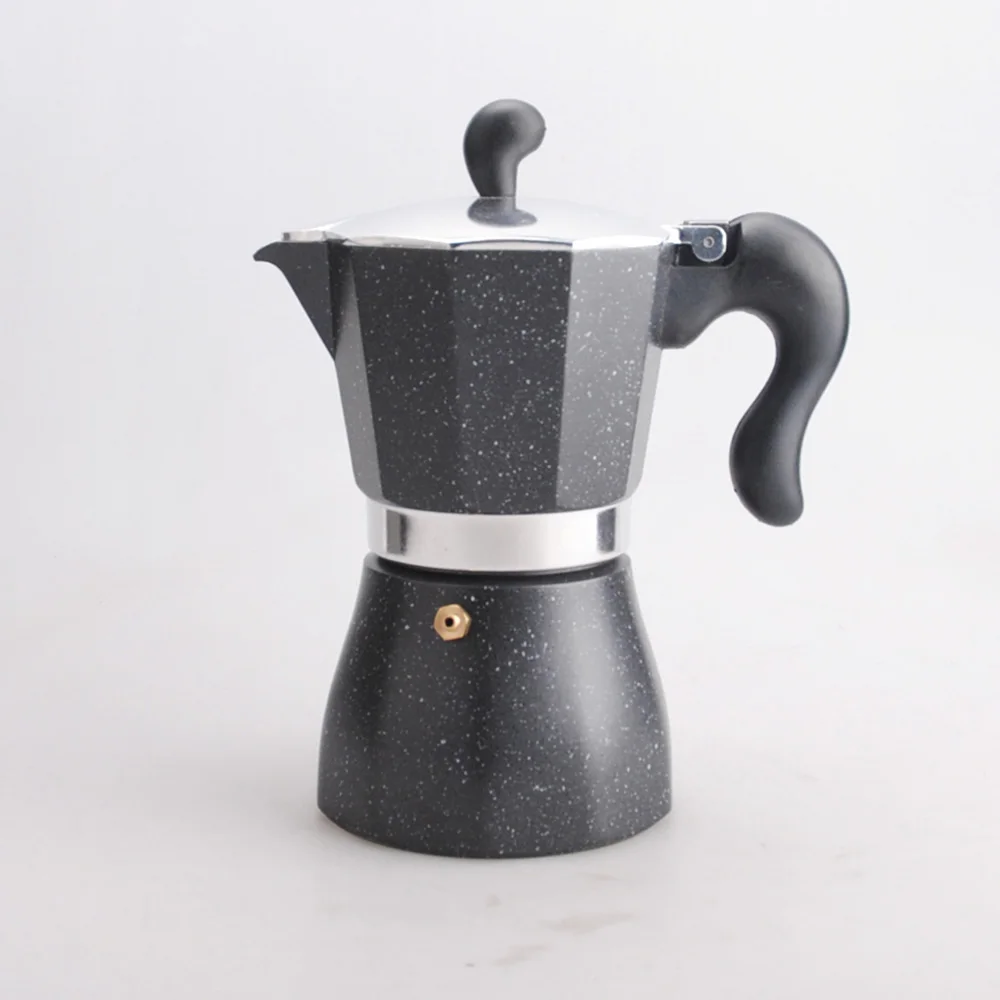 New arrival customized  moka aluminum ceramic coffee pot with top quality and high appearance