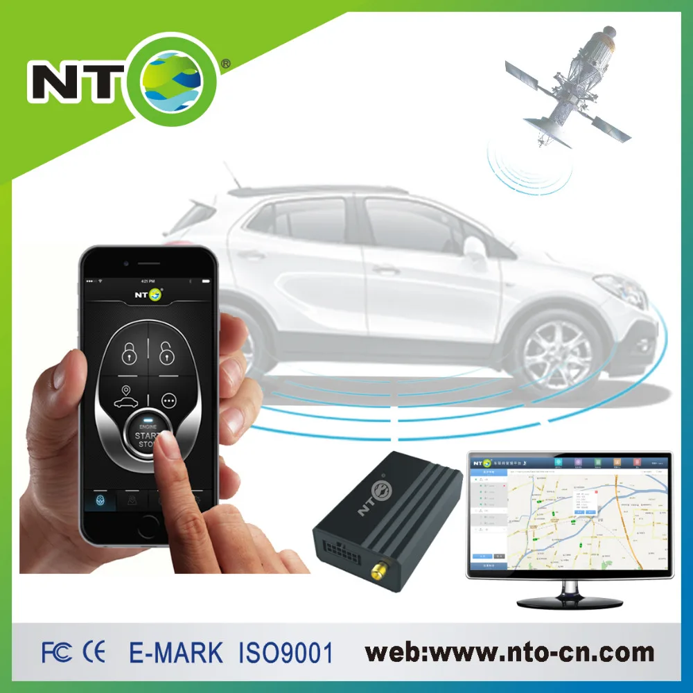 GPS Tracker автомобиля Сигнализация С Дистанционным Прекращение Подачи Топлива и Монитор