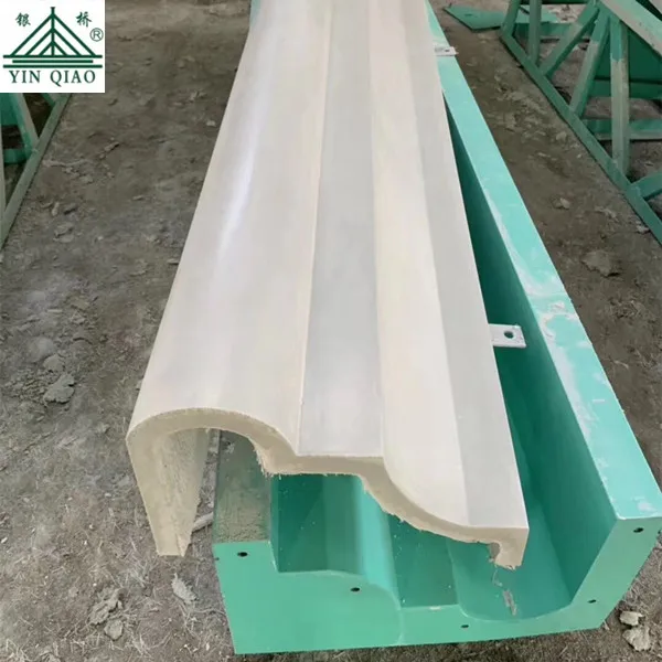 GRC Concrete Eave Window Sill Handrail Cornice Moulding For Exterior Wall Decoration