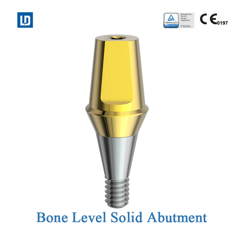 CE Approved Titanium Base Dental Implant Solid Abutment Compatible with Osstem DIO Dentium