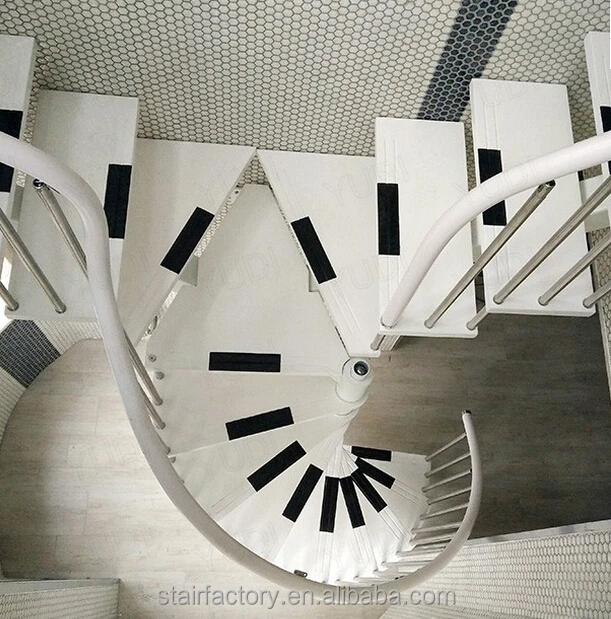 Australia small spiral staircase, commonly used indoor stairs, wood stair nosing, TS218