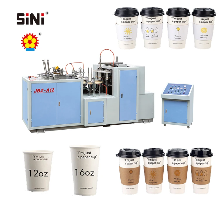
SINI JBZ-A12 paper cup manufacturing machine paper coffee cup forming making machine 