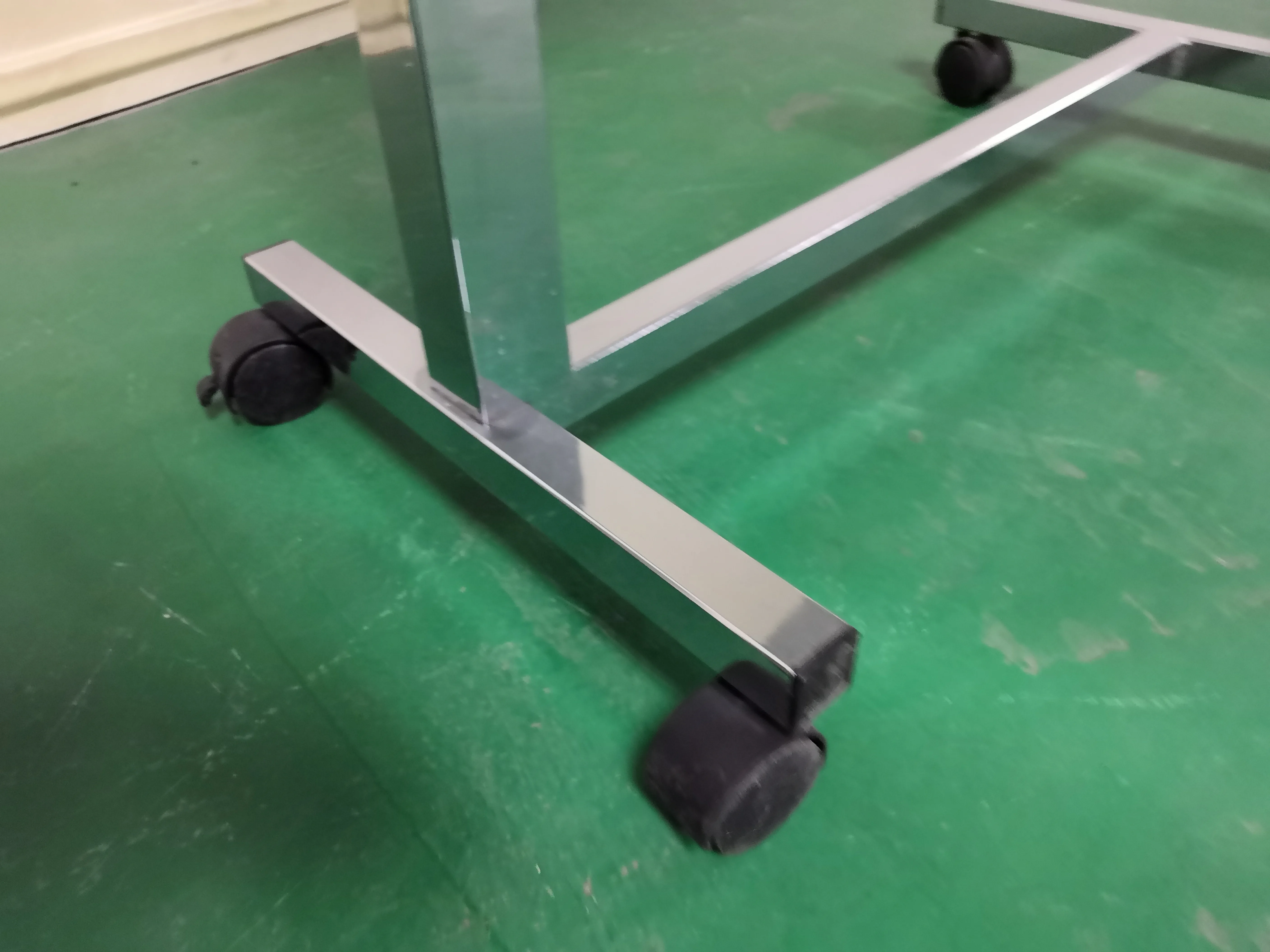 XF688b Wood ABS top Height adjustable hospital over bed table