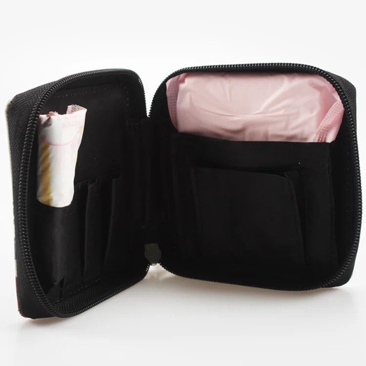 
Tampon Pad Breathable Women Cotton Sanitary Towel Organizer Zipper Coin Purse Cute Pad Sanitary Napkin Bags Sanitary Bag 