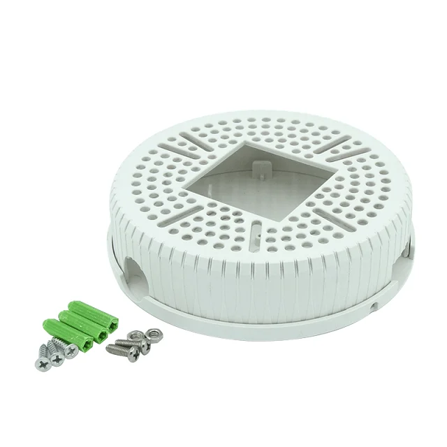 Plastic Wall Mount Bracket two in one standard48V hidden box splitter power supply for CCTV Security Dome Camera