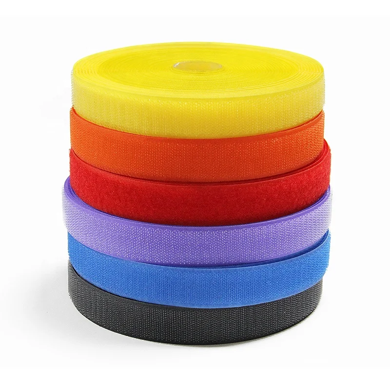 Reusable nylon cable tie  back to back hook loop cable management hook and loop cable wire organizer