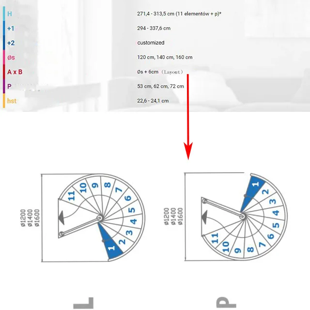 Modern outdoor decorative spiral staircase prices