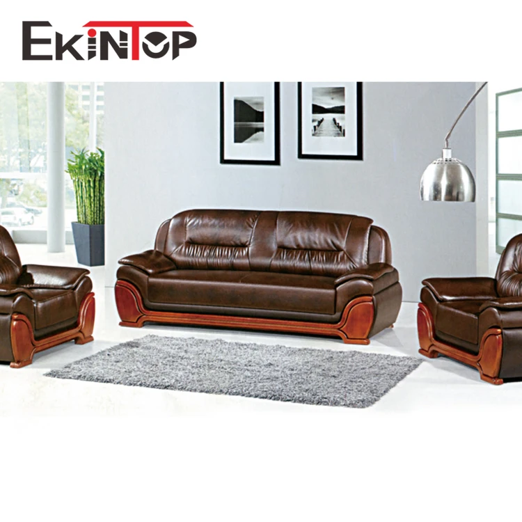 Morden High Quality Classic fireproof living room genuine leather office sofa