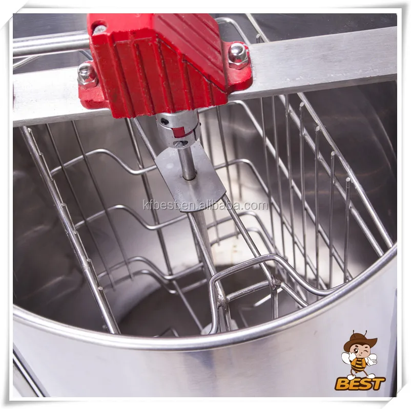 New adjustable legs 2 frames manual stainless steel honey extractor