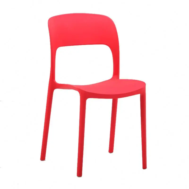 Cheap New Model Modern Italian Outdoor Small Dinning Green PP Dining Plastic Chair