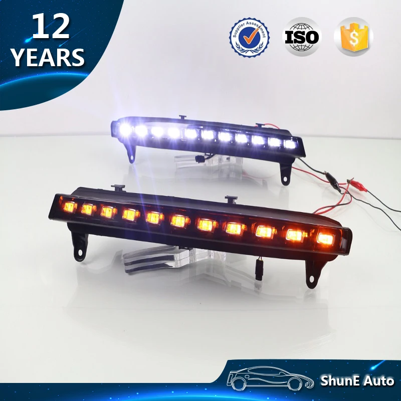 Светодиодные дневные ходовые огни для Audi Q7 2006- 2010 DRL с поворотной лампой OEM автозапчасти