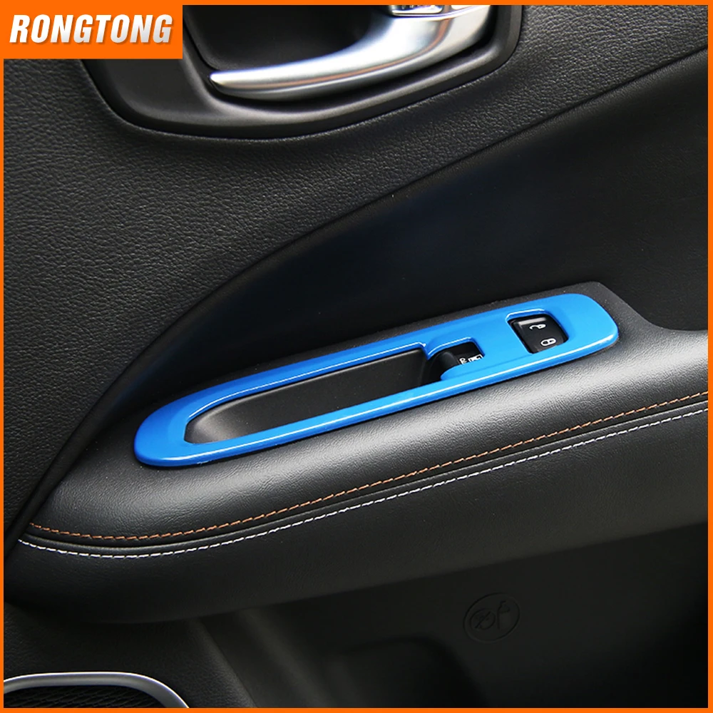 4 Colors for Choice ABS Car Windows Lift Panel Trim for Jeep Cpmass 2017