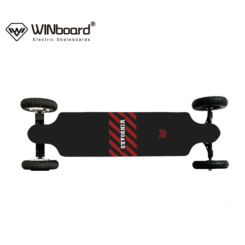 WINboard electric skateboard  8 inch 1000W dual hub motor 10S4P battery  all terrain wheels cheap off road electric skateboard