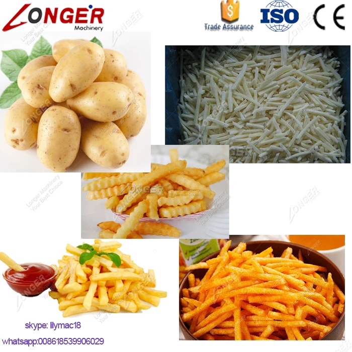 Заводская цена, оборудование для жарки хрустящих палочек, производственная линия для производства свежих картофельных чипсов, машина для замороженного картофеля фри на продажу