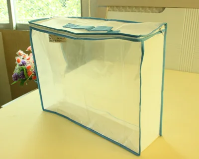 Texpack OEM High Quality Clear PVC PE Non Woven Bedding Set Packaging Zipper Bag
