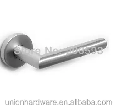 Wholesale stainless steel door handle on escutcheon,interior door handle with cheap price