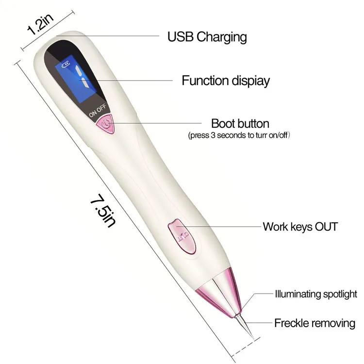 Spot Eraser Pro, Professional USB Charging Mole Removal Pen for Dark Spot Tattoo Dot Skin Tag Warts Removal
