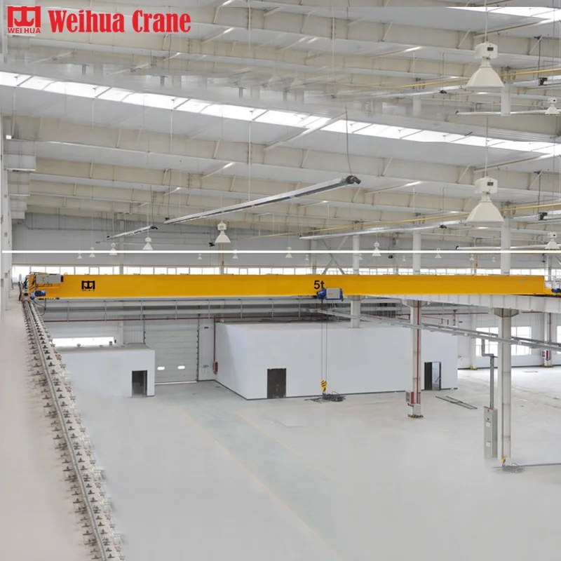 WEIHUA 5 Ton Europe Style European Single Girder Workshop Electric Overhead Traveling Eot Crane