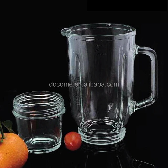 GA-BL-A59 Round 1.2L Soda Lime Glass Blender Jar Food Mixer Parts from BLENDERGLAS Brand Glass Pitcher