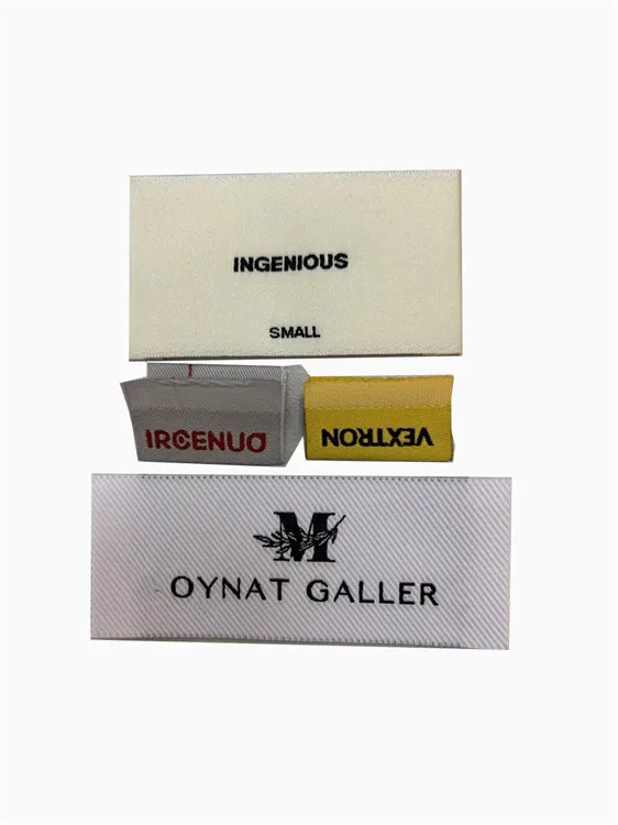 
Custom Sewing Garment Labels Clothing Tags And Clothing Labels Center Fold Woven Label for Clothes 