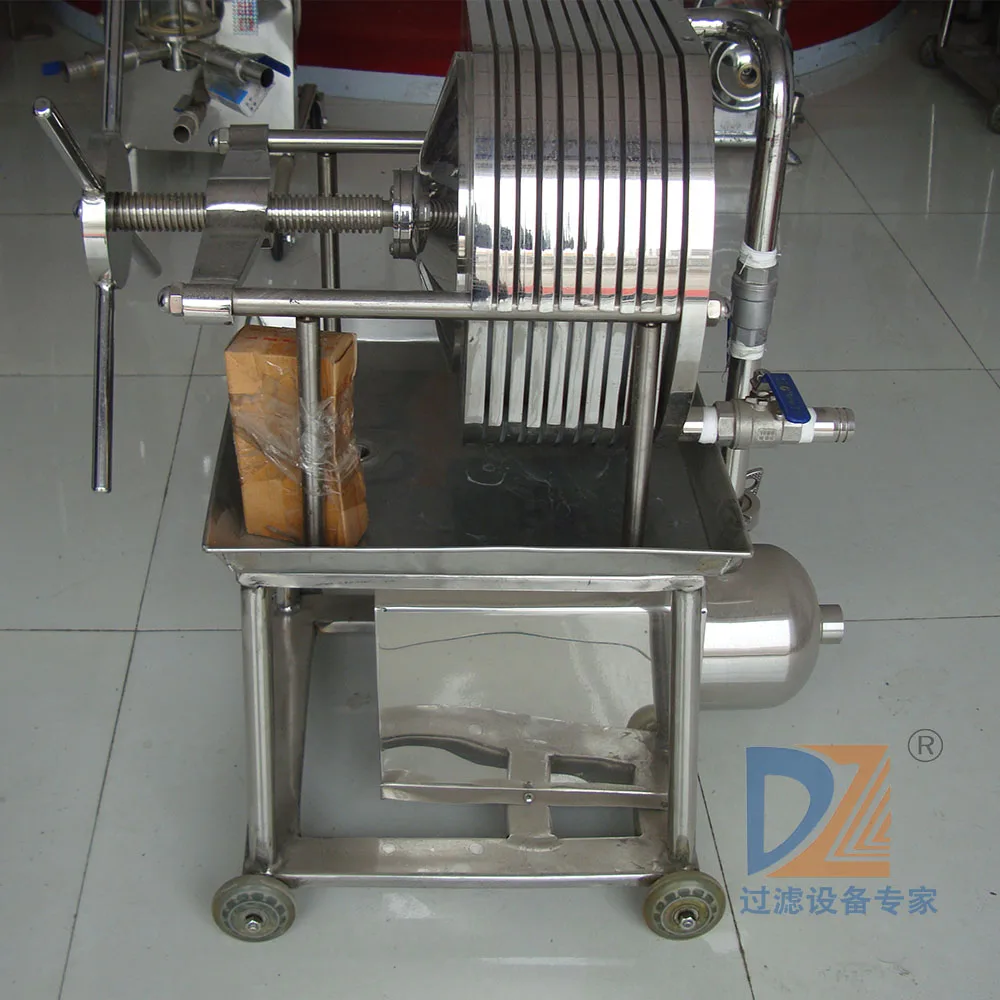 High Precision Screw Manual Olive filter press machine with feeding pump