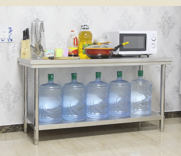 Restaurant Portable Stainless Steel Work Table with Under Shelf