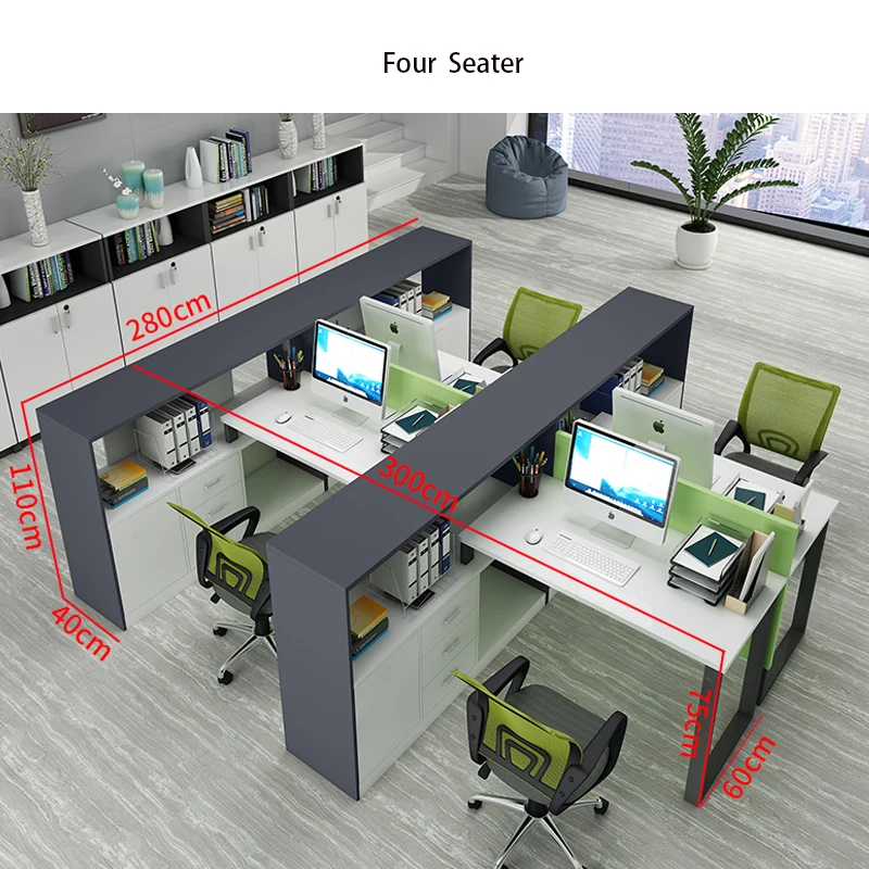 Office Group Table Open Space Office Furniture Office Workstation Cubicle For Sale