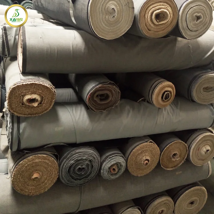 Low price denim stocks cotton polyester fabric