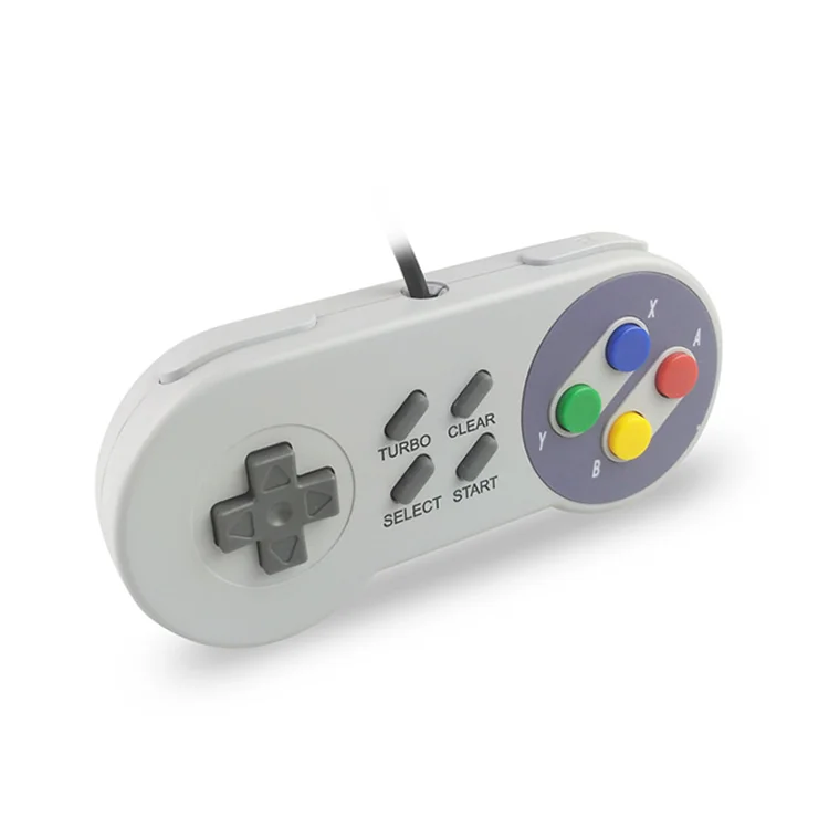 New sale gamepad Mini wired portable game console for gameboy play SNES joystick USB controller