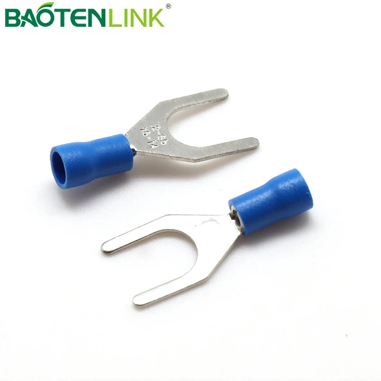 BAOTENG Crimping wire SV spade PVC terminal lugs pin type insulated wire end lugs