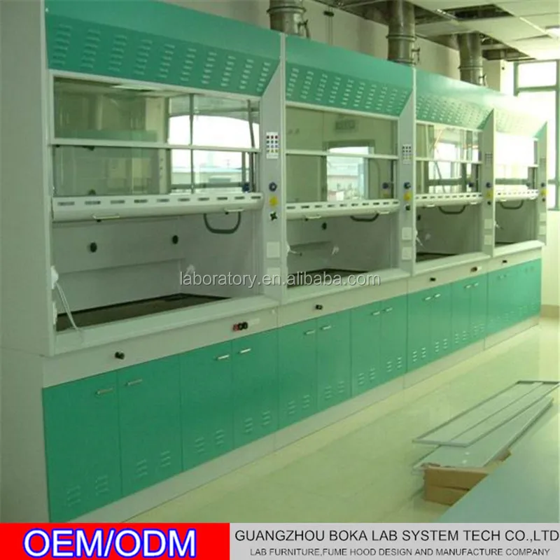 Лабораторная система вентиляции, полностью стальная дымовая камера, вытяжной капот в китае